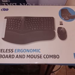 Wireless ergaonomic Keyboard And
Mouse combo