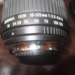 Sigma 18-125mm f/3.5-5.6 AF DC OS HSM Lens f. Nikon digital camera mad