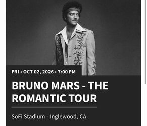 Bruno Mars - The Romantic Tour Tickets