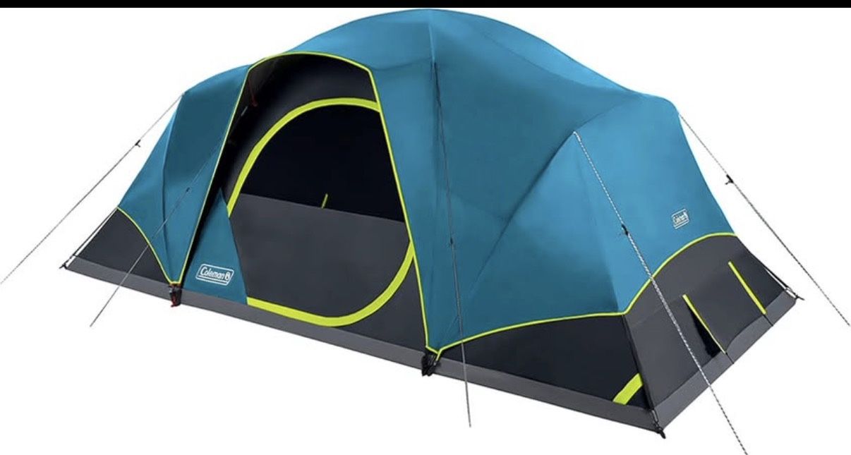 Coleman 10 Person Skydome Tent with Rainfly 5 Minute Setup Blocks 90% of Sunlight