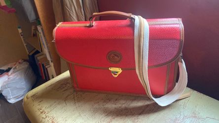 Dooney & Bourke Red Leather Briefcase Bag