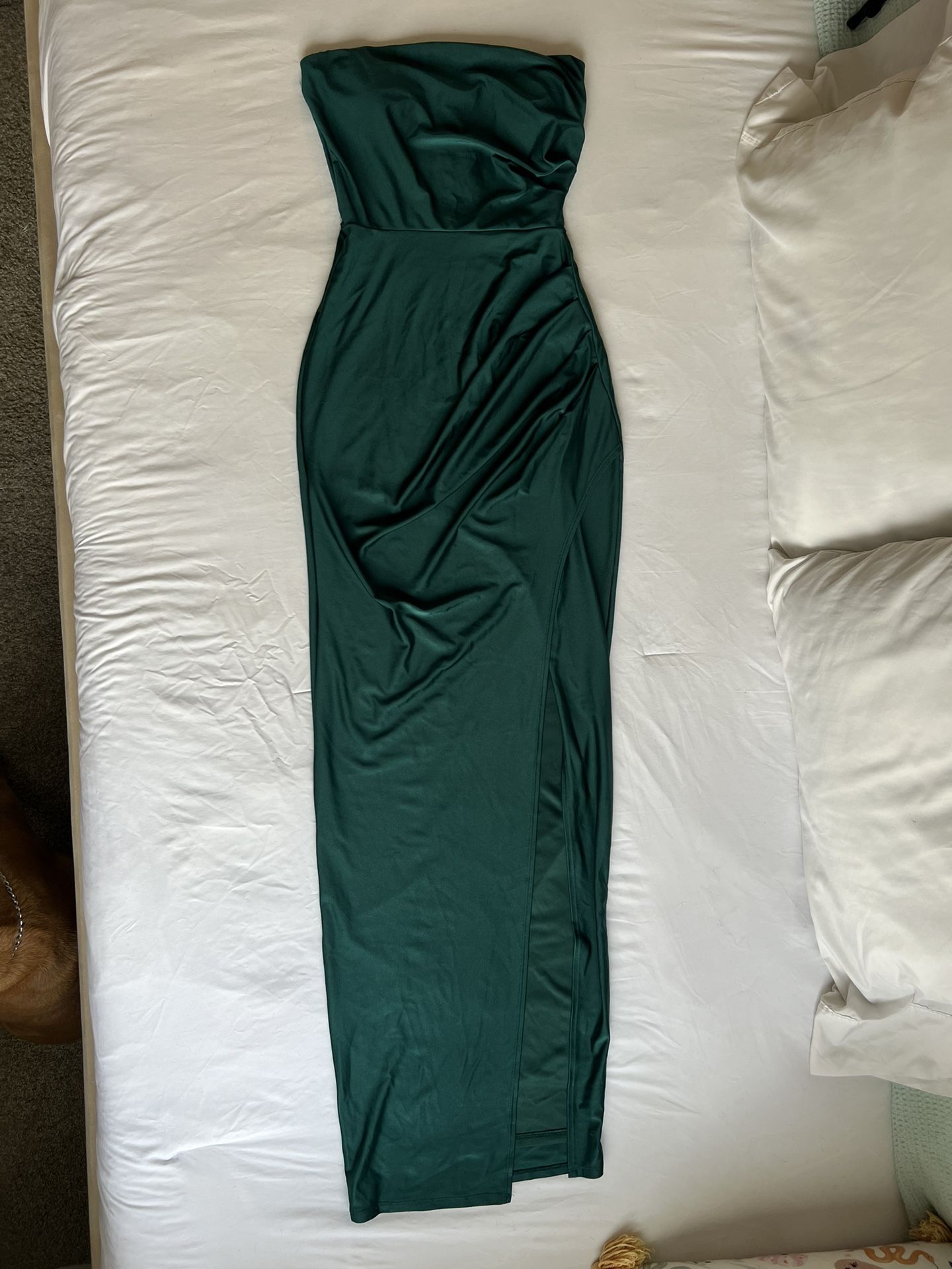 Green Strapless Dress