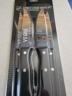 Vegas Golden Knights 4 Piece Steak Knife Set New In Package