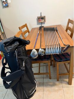 CLEVELAND TOUR ACTION TA7 MENS GOLF SET+DRIVER/WOOD/PUTTER/IZZO STAND BAG—12 CLUBS