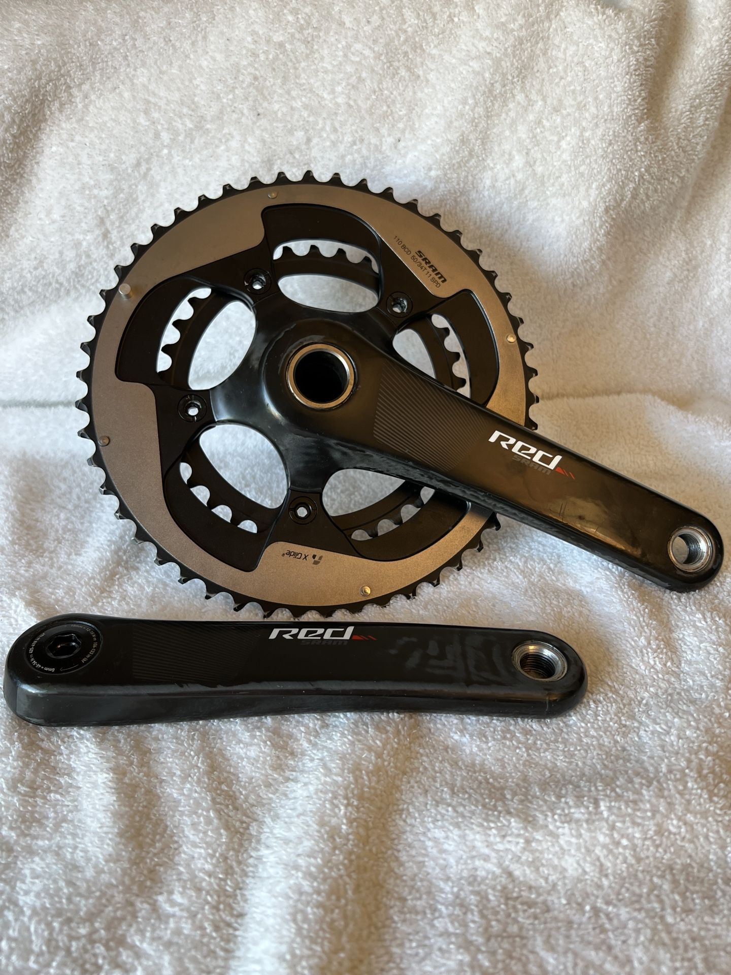 Sram Red 22 Carbon Crankset GXP 2x11 Speed Compact 50/34T 172.5mm Road Gravel