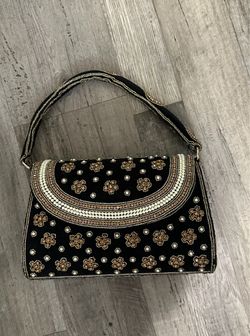 Velvet Beaded purse