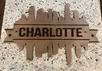 Custom Wood Charlotte Art / Sign