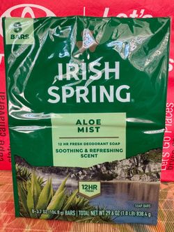 Irish spring bar soap - aloe mist scent