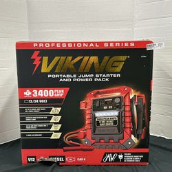 NEW Viking 3400 Amp Car Battery Jump Starter 57084