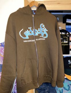 Velour Scars Zip Up Hoodie 