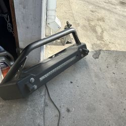 Ace front jeep bumper with led light bar 2007 and newer 