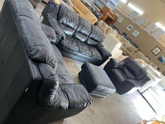 Leather living rooms sets 4 pieces 🐊