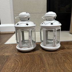 Wedding Decor - Mini White Lanterns 