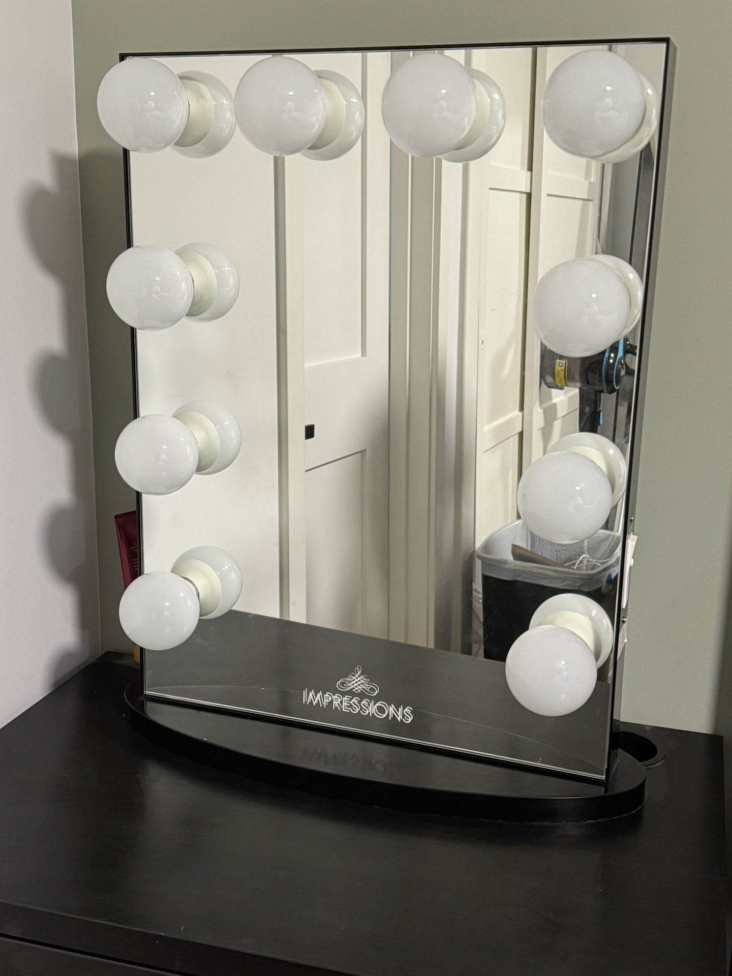Impressions vanity mirror and desk