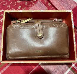 The SAK brown leather wallet