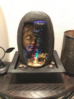 Buddha fountain 16" tall new in box