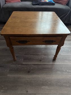 Wooden coffee table