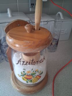 Portuguese antique jar for olives