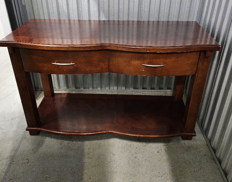 WOOD SIDE BOARD/SOFA CONSOLE TABLE