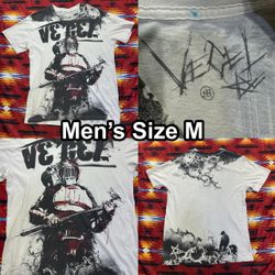RARE Vintage Y2K AOP Vecel Linkin Park Chester Bennington Brand White T-Shirt M