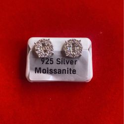 925 Silver Moissanite Earrings 
