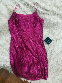 Lulus Pink Sequin Mini Dress