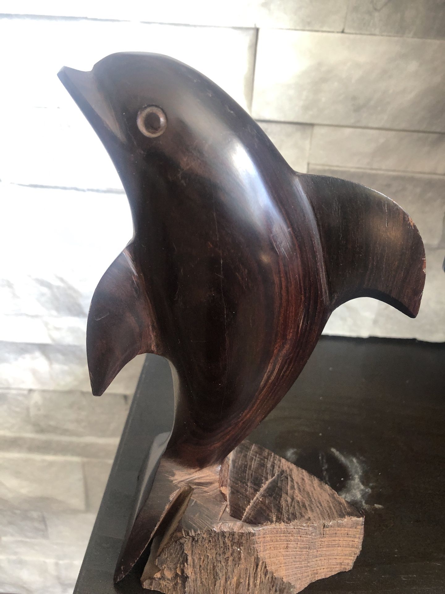 Dolphin : Wooden Figure