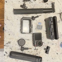 DJI Action 5 Pro Open Box Lots Of Extras 