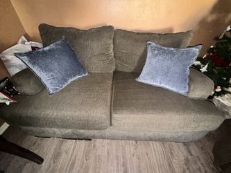 Olive Green/black Couches