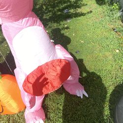 Pink Dino With heart Inflatable 