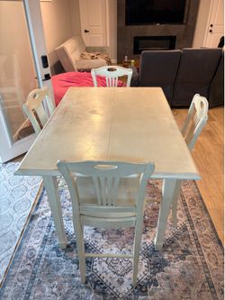 Solid Wood Dining Table and Chairs