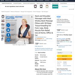 EA Shute Neck And Shoulder Massager With Heat Brand New In Box 