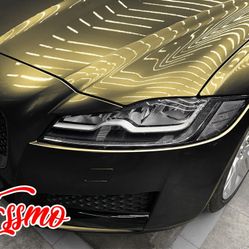Full Roll Of Black Gold Space dust Vinyl Wrap