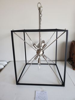 16" Square Light fixture chandelier