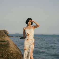 NEIWAI X SAVISLOOK Shell Print One-Piece Maxi Dress
