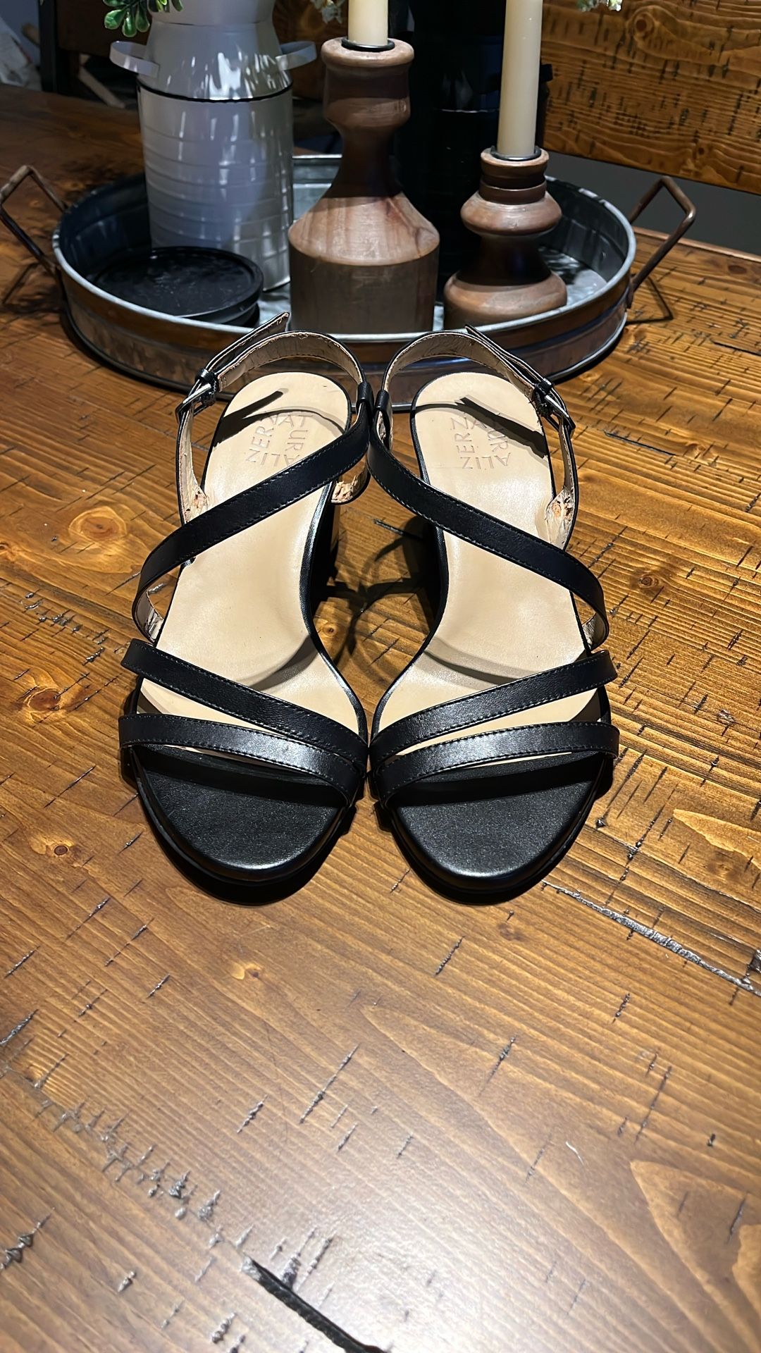 Naturalizer Women’s Vanessa Heels Heeled Sandal Black Size 8.5