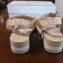 Guess Avin Logo Wedge Sandals