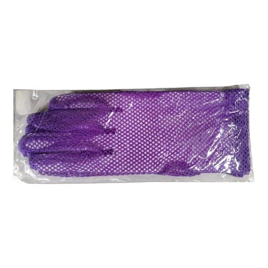Fishnet Gloves Purple Goth Alt New Women's Leg Avenue Halloween Costume