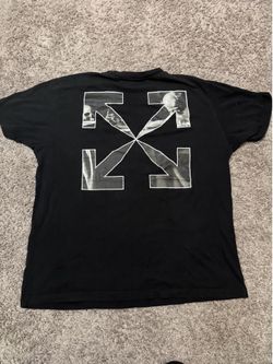 Off-White Shirt Mens L Black Caravaggio Arrows Logo