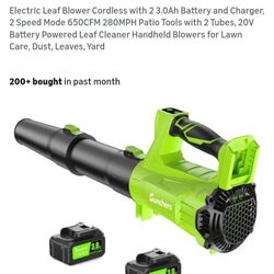 NEW POWERFUL CORDLESS LEAF BLOWER 