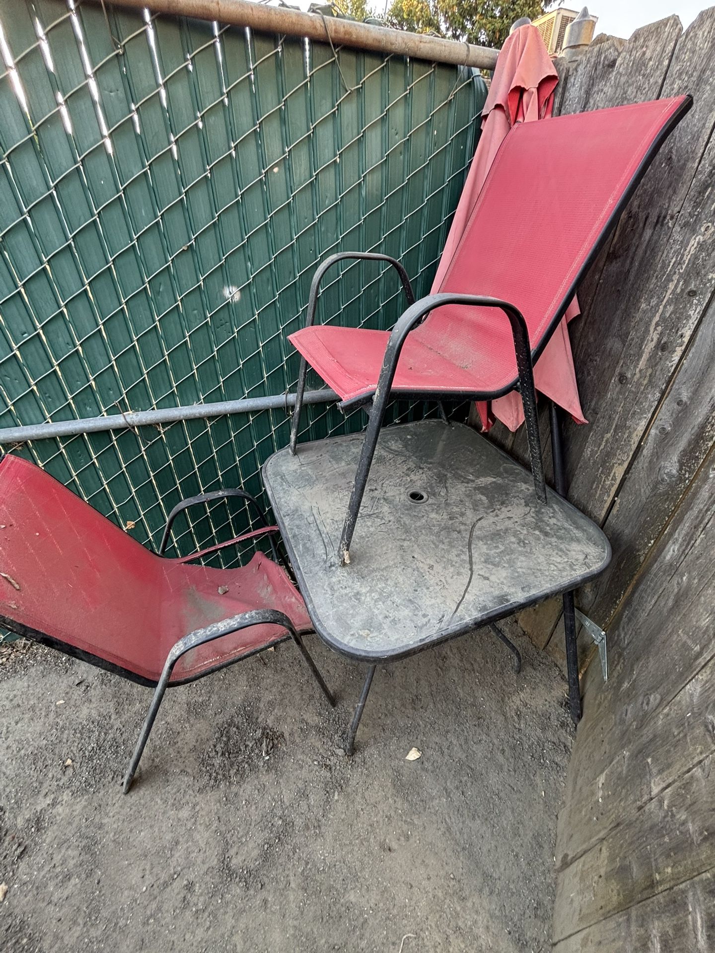 Outside Glass Table