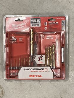 Milwaukee Titanium Drill Bed Set