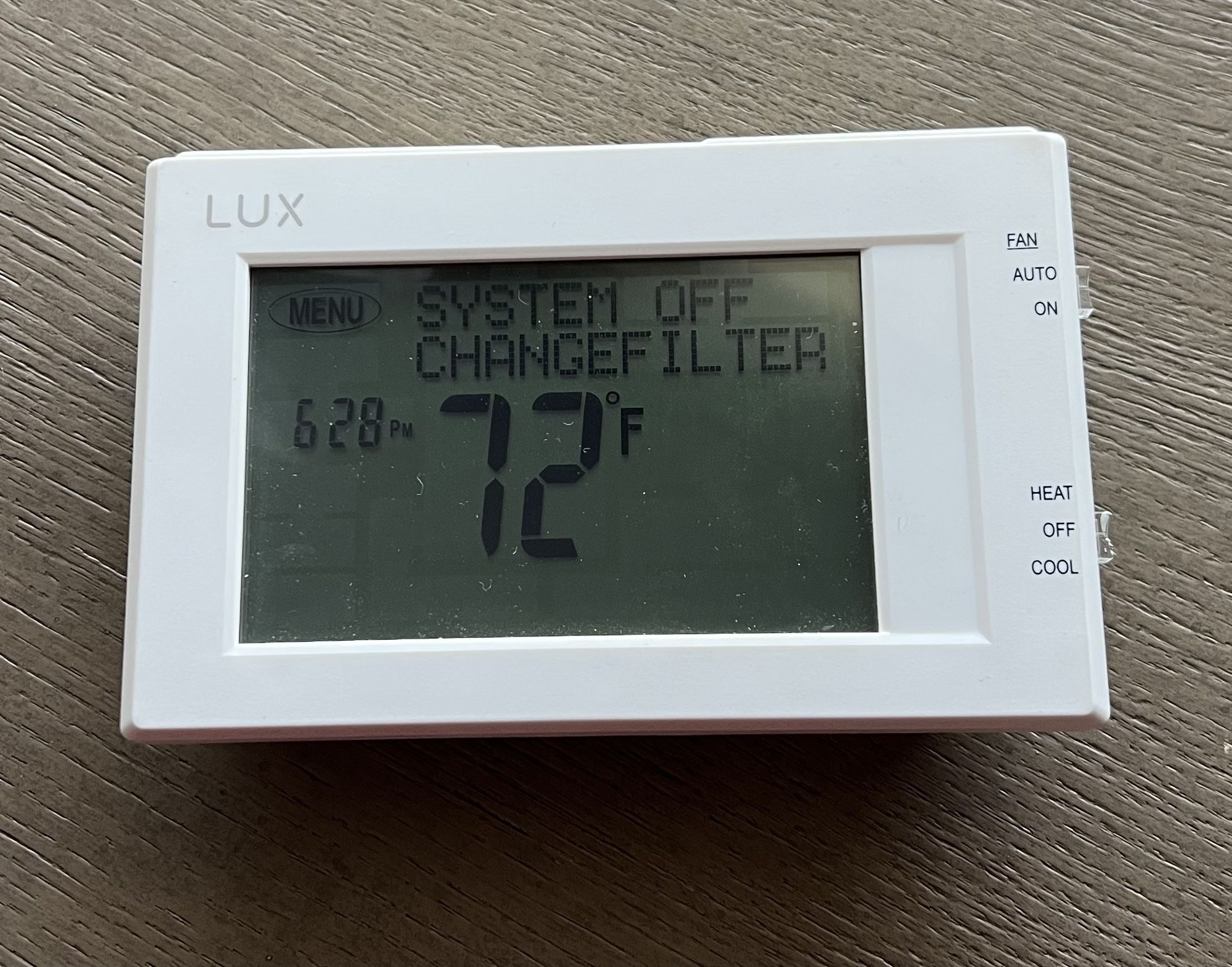 Lux Products TX9600TS Programmable Large Touchscreen Heating Cooling