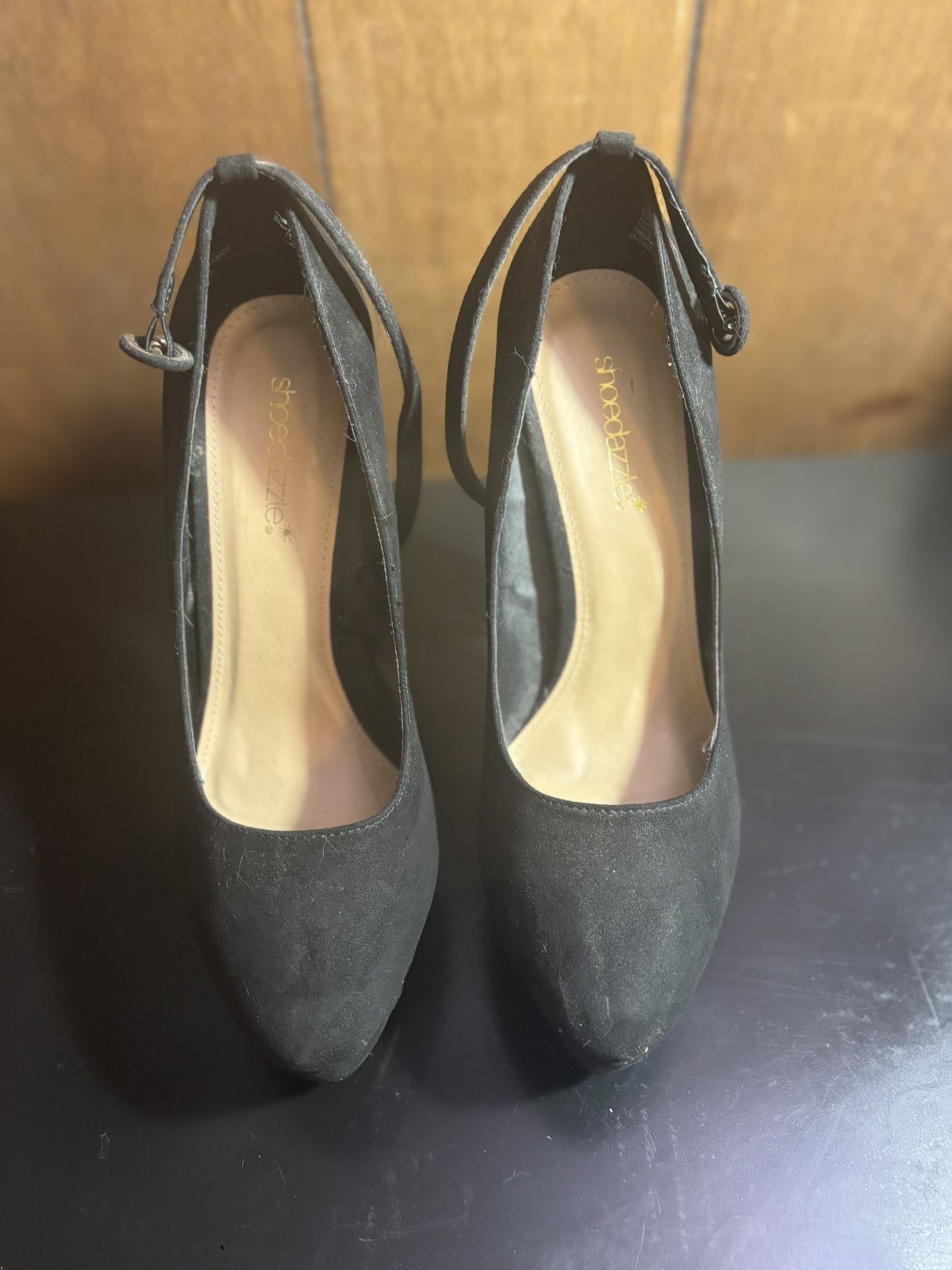 Black Suede 3” Heeled Mary Jane’s