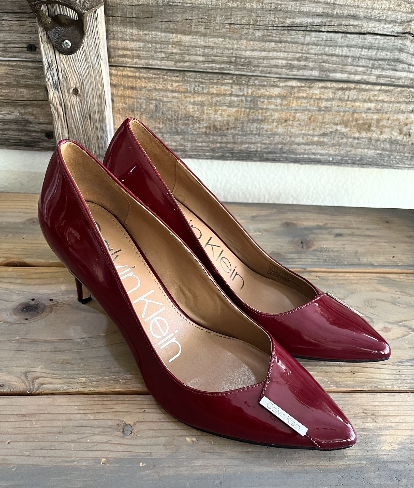 Calvin Klein Kaia Patent Leather Heels
