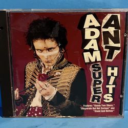 Adam Ant – Super Hits Music CD Album 1998 Epic Legacy - 80’s Band