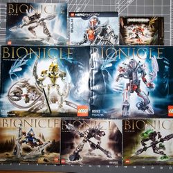 Lego Instructions: 6 Bionicle, 1 Hero Factory, 1 Bionicle Comic 