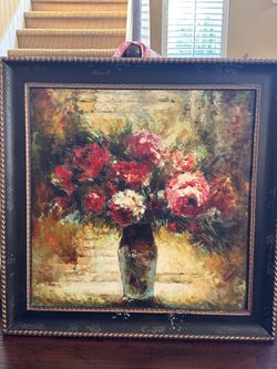 Large flower paintings