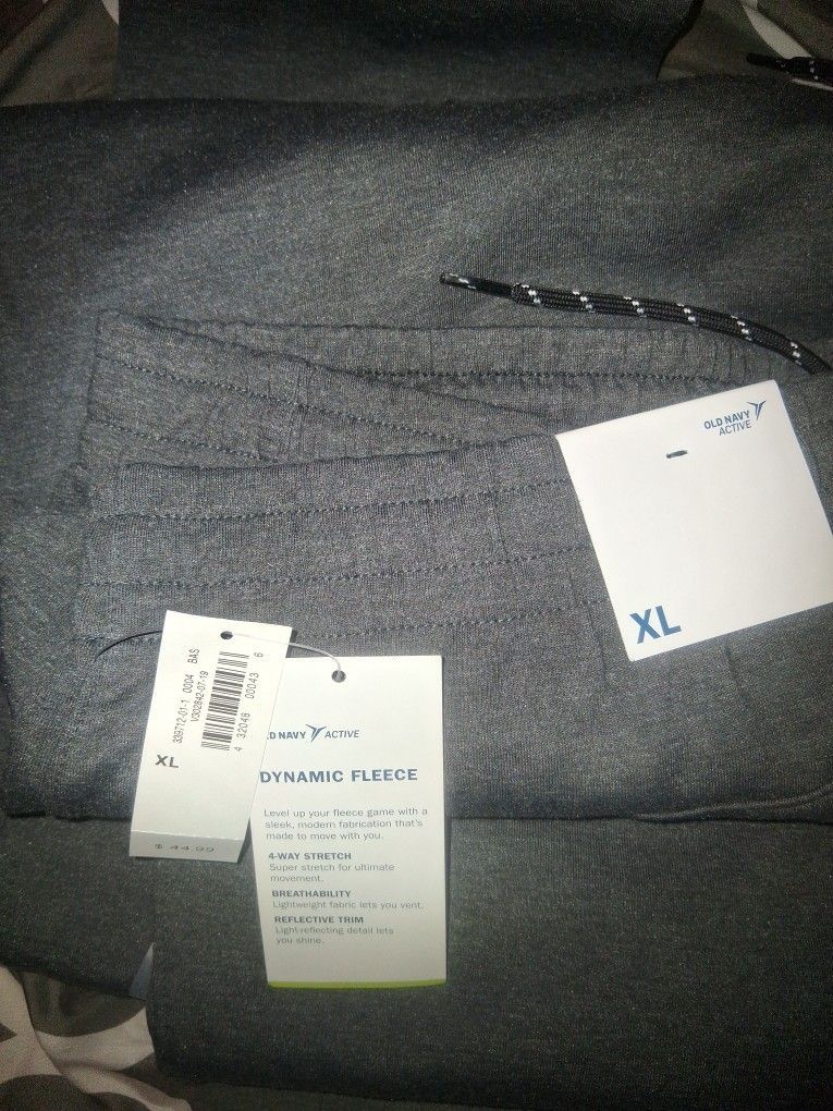 Old Navy Dynamic Fleece Joggers Dark Gray Xl (New)