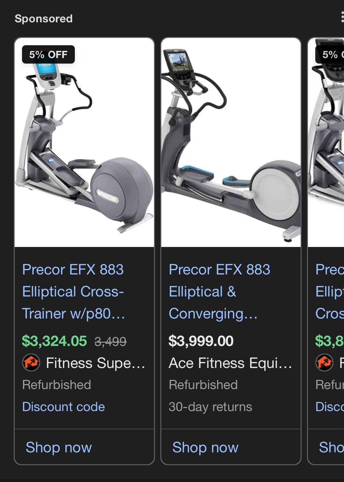 Precor EFX ELIPTICAL